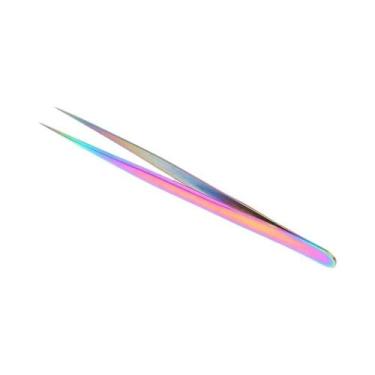 Imagem de Pinça De Precisão Em Aço Inoxidável Para Extensões De Cílios, Ferramen