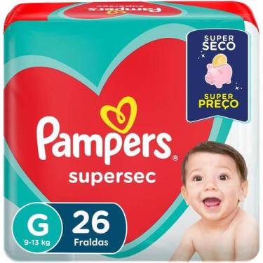Imagem de Fralda Pampers Supersec Tamanho G Com 26 Unidades
