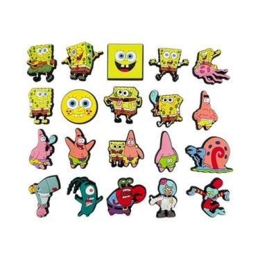 Imagem de Pingentes De PVC Para Crocs E Sandálias De Jardim, Tema Bob Esponja In