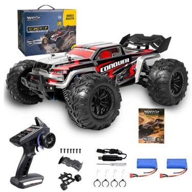 Imagem de Carrinho Controle Remoto 4x4 30km/h Brastoy Competição Vermelho, Verme