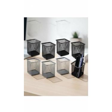 Imagem de Kit 12 Porta Canetas Organizador Mesa Metal Aramado - Congratulations 