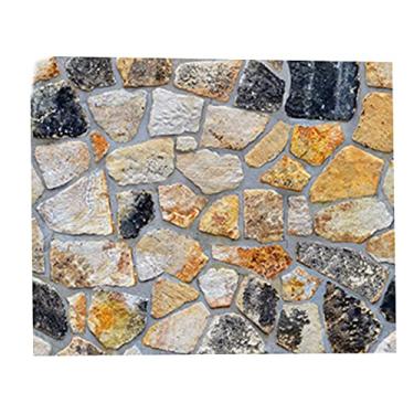 Imagem de WSWJDW Decoração de casa 3D PVC Papel de parede de grãos de madeira Papel de parede de pedra de tijolo Papel de parede autoadesivo de sala de estar Papéis de parede de 8,45 cm x 10 m