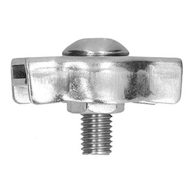 Imagem de Braçadeiras de cabo de aço inoxidável, grampos de cabo de aço simples simples boa aderência fácil ajuste para equipamento pesado para antena nua para navio(20pcs M6)