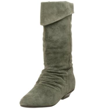 Imagem de Chinese Laundry Bota feminina com ponta folgada, Camurça cáqui, 5.5 M