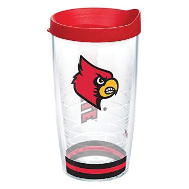 Imagem de Tervis Feito nos EUA com parede dupla University of Louisville Cardinals copo isolado mantém as bebidas frias e quentes, 473 ml, ártico