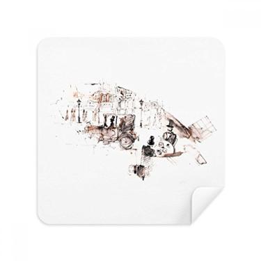 Imagem de British Architecture Óculos vintage para aquarela de carro, tecido de camurça, pacote com 2