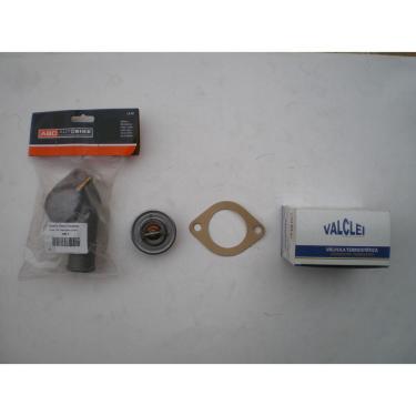 Imagem de Kit Válvula termostática e flange Ford Fiesta Ka Courier motor Endura até 1999 Valclei