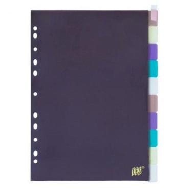 Imagem de Divisória Colorida Ofício 10 Projeções Com Visor 10Intb-