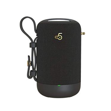 Imagem de HIOD Alto-falante Bluetooth para área externa Subwoofer à prova d'água Bluetooth Alcance 10 m Alto-falante sem fio com rádio para microfone, preto