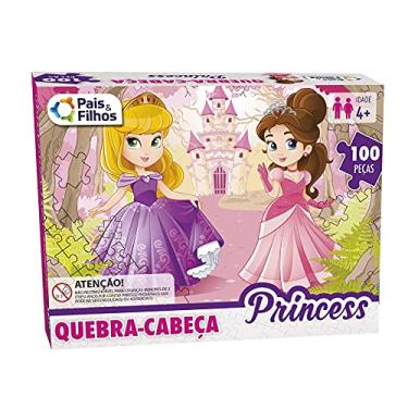 Imagem de Pais & Filhos Quebra - Cabeça Princess - 100 Pçs, Sortidas