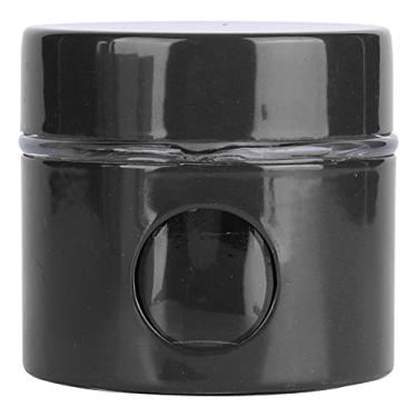 Imagem de Jarra de recipiente de gr?os de caf¨¦,mini jarra selada de vidro de ferro, tanque de armazenamento de cozinha, decora??o de casa, para a?¨²car, caf¨¦, ch¨¢, farinha, biscoitos, feij?o(BLACK), Jarra