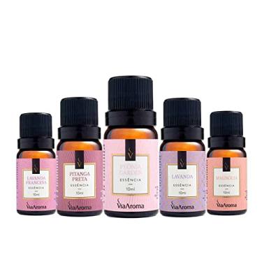 Imagem de KIT 5 ESSÊNCIAS FLORAIS PARA AROMATIZADOR 10 ML VIA Aroma