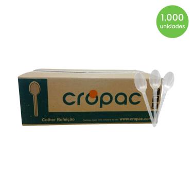 Imagem de Colher para Refeição 17cm Cristal Cropac a Granel com 1.000 unidades