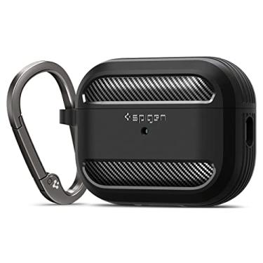 Imagem de Spigen Rugged Armor Compatível com Airpods Pro 2 Capa 2023/2022 (USB-C/Lightening Cable) - Preto