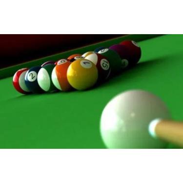 Jogo Bolas De Bilhar Sinuca Numeradas 50Mm Snooker