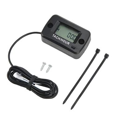 Imagem de Tach Horímetro Digital Tach Hour Gauge Display LCD 0-999999H 0-30000RPM Tach Hour Gauge IP68 À Prova D' Água para Motosserra Cortador de Grama Gerador de Ar Compressor Snowmobile Marine ATV