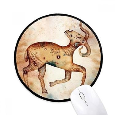 Imagem de DIYthinker Março, abril, áries, constelação, zodíaco, mouse pad, mesa, escritório, tapete redondo para computador