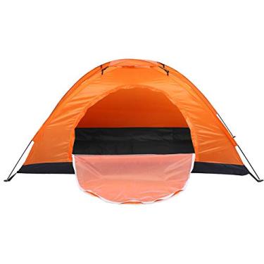 Imagem de Barraca para uma pessoa, barracas de cúpula para acampamento, barraca à prova d'água para trilhas, pesca, escalada (laranja)