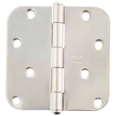 Imagem de NATIONAL MFG/SPECTRUM BRANDS HHI Dobradiças de porta de aço inoxidável N830-270 para portas internas/residenciais com parafusos e pino removível para instalação rápida e fácil, 10 cm