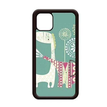 Imagem de Capa Girafa Elefante Moinho de Vento Verde para iPhone 12 Pro Max para Apple Mini Mobile Case