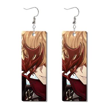 Imagem de Brincos de cosplay Genshin Impact Anime – Brincos de acrílico com personagens Genshin, acessórios para mulheres e meninas, Acrílico, Sem Pedra Preciosa