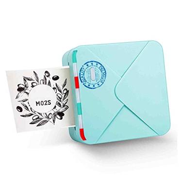 Imagem de Phomemo M02S - Impressora Térmica Bluetooth HD 300 dpi Ciano, Impressora de Bolso Monocromática Compatível com iOS e Android