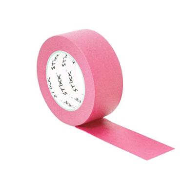 Imagem de Fita para pintores rosa STIKK de 5 cm x 152 m 14 dias com acabamento de borda fácil de remover fita decorativa de marcação (1,88 em 48 mm)