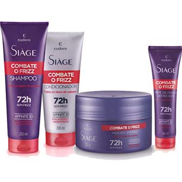 Imagem de EUDORA KIT SIAGE COMBATE FRIZZ SHAMPOO+COND+MASC+DEFRIZANTE