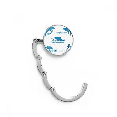 Imagem de Gancho de mesa de biologia golfinho oceano azul extensão dobrável gancho decorativo