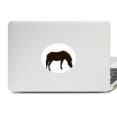 Imagem de Adesivo de vinil preto Pinto Animal Portrayal Emblema gráfico Laptop Adesivo Notebook Decalque