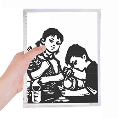 Imagem de Caderno patriotismo de trigo para meninos e meninas, diário de folhas soltas recarregável