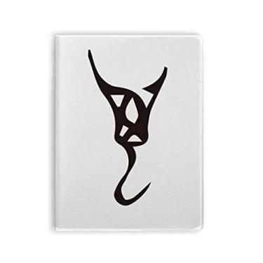 Imagem de Caderno de anotações de osso com sobrenome chinês Wan capa de goma Diário de capa macia