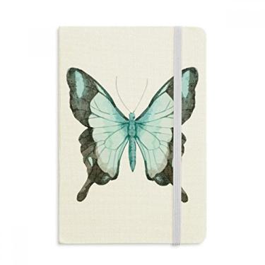 Imagem de Caderno de borboletas com asas azuis oficial de tecido rígido diário clássico