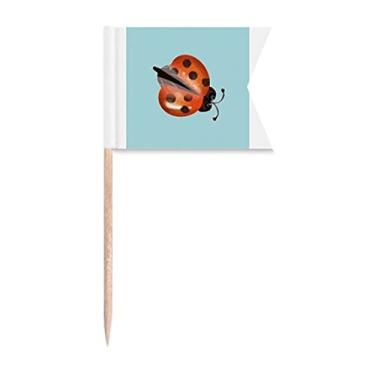 Imagem de Sinalizadores de palito de dente escaravelho Beetle Verisimilitude bonitos para placa de queijo de festa