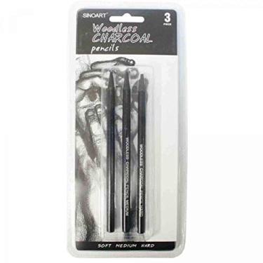 Imagem de Lápis Carvão Integral Sinoart 3 Unidades