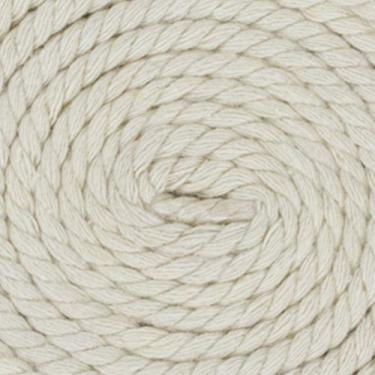 Imagem de Corda de algodão trançado natural West Coast Paracord – Corda artesanal – Corda tripla super macia e forte para esportes, decoração, artesanato, macramê, uso interno (3,5 cm x 1,8 m, arroz branco)