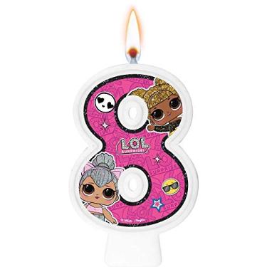 Imagem de Vela Numeral Lol Surprise Numero 8 01 Un.