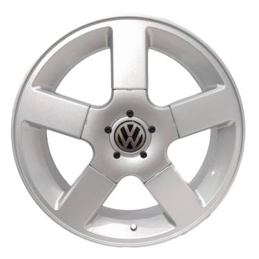 Imagem de Kit 4 Rodas Aro 17x6 Vw Gol Gti /Tsi G3 4x100 Prata brw 1530