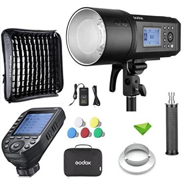 Imagem de Godox AD600Pro 600Ws TTL Flash com Godox XProII-C Gatilho para Canon com Godox 60 * 60cm Softbox 2.4G 1/8000s 2600mAh Bateria 360 Flashes de Potência Total, 0,01-0,9s Reciclar Flash