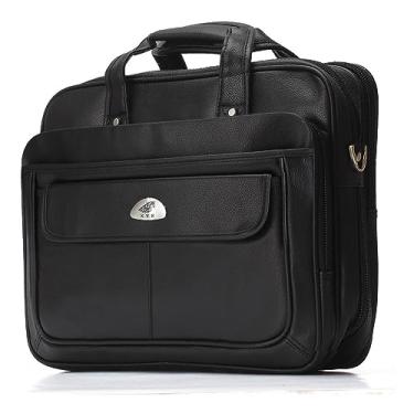 Imagem de KVN Maleta Executiva Impermeável para Advogado, Médico e Professor com 6 Compartimentos e Alça de Ombro Ajustável