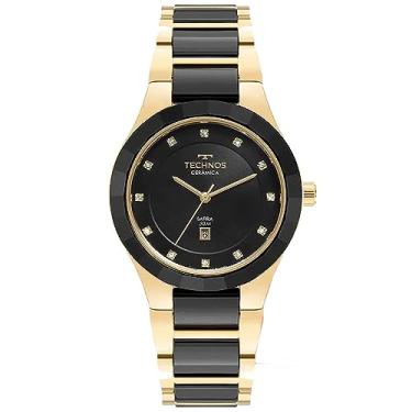 Imagem de Relógio TECHNOS feminino cerâmica preto 2015CEN/1P