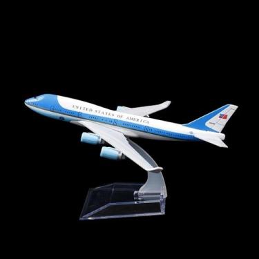 Imagem de Avião De Brinquedo Coleção Miniatura Metal Air Force One B747 - Jssave