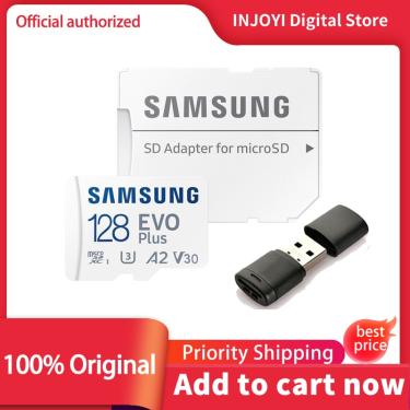 Imagem de SAMSUNG-Cartão Micro SD Classe 10 Cartão de Memória  EVO Além disso MicroSD  256GB  128GB  64GB