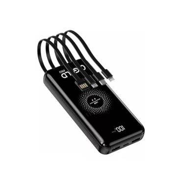 Imagem de Carregador Portátil 20000mah Indução Power Bank 4 em1 Bateria Externa Móvel A'GOLD BTE-21