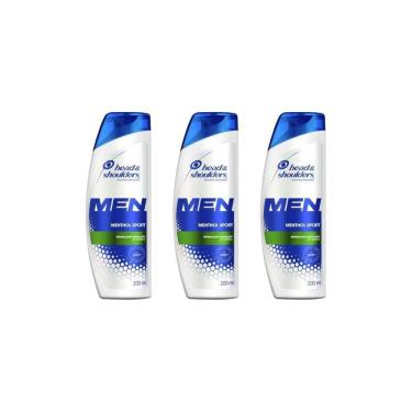 Imagem de Shampoo Head & Shoulders 200Ml Menthol Refrescante-Kit C/3Un
