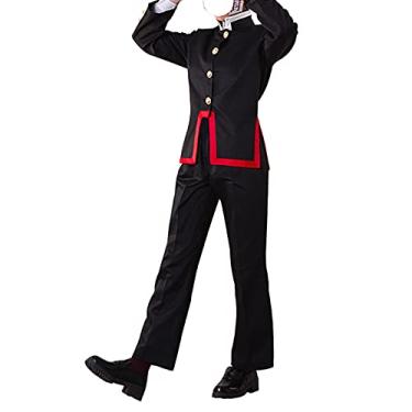 Imagem de Jibaku Shounen Hanako kun Cosplay Costume Hanako San Outfit Uniforme escolar japonês (preto, 2GG)