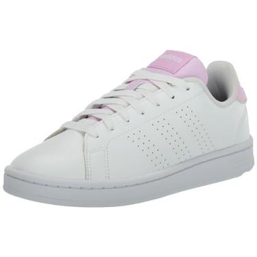 Imagem de adidas Sapatos femininos Advantage, Branco/Branco/Lilás, 7
