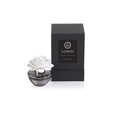 Imagem de Zodax Illuminaria Difusor de porcelana, Fragrância de Dália Espanhola, Preto, Branco