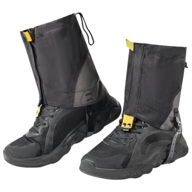 Imagem de Gators para botas e sapatos de caminhada, polainas de perna ajustáveis leves para homens e mulheres, polainas de caminhada à prova d'água para neve, corrida em trilhas, caminhadas, caça, caminhada,