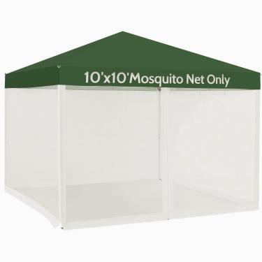 Imagem de Mosquiteiro para barraca de dossel de 25 x 25 cm, tela mosquiteira de substituição para tela de gazebo para acampamento e barraca de pátio 25 x 25 cm (somente rede mosquiteira, branca)